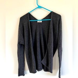 Dark gray slouchy cardigan